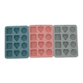 Heart Square Round Ice Cream Molde de silicona